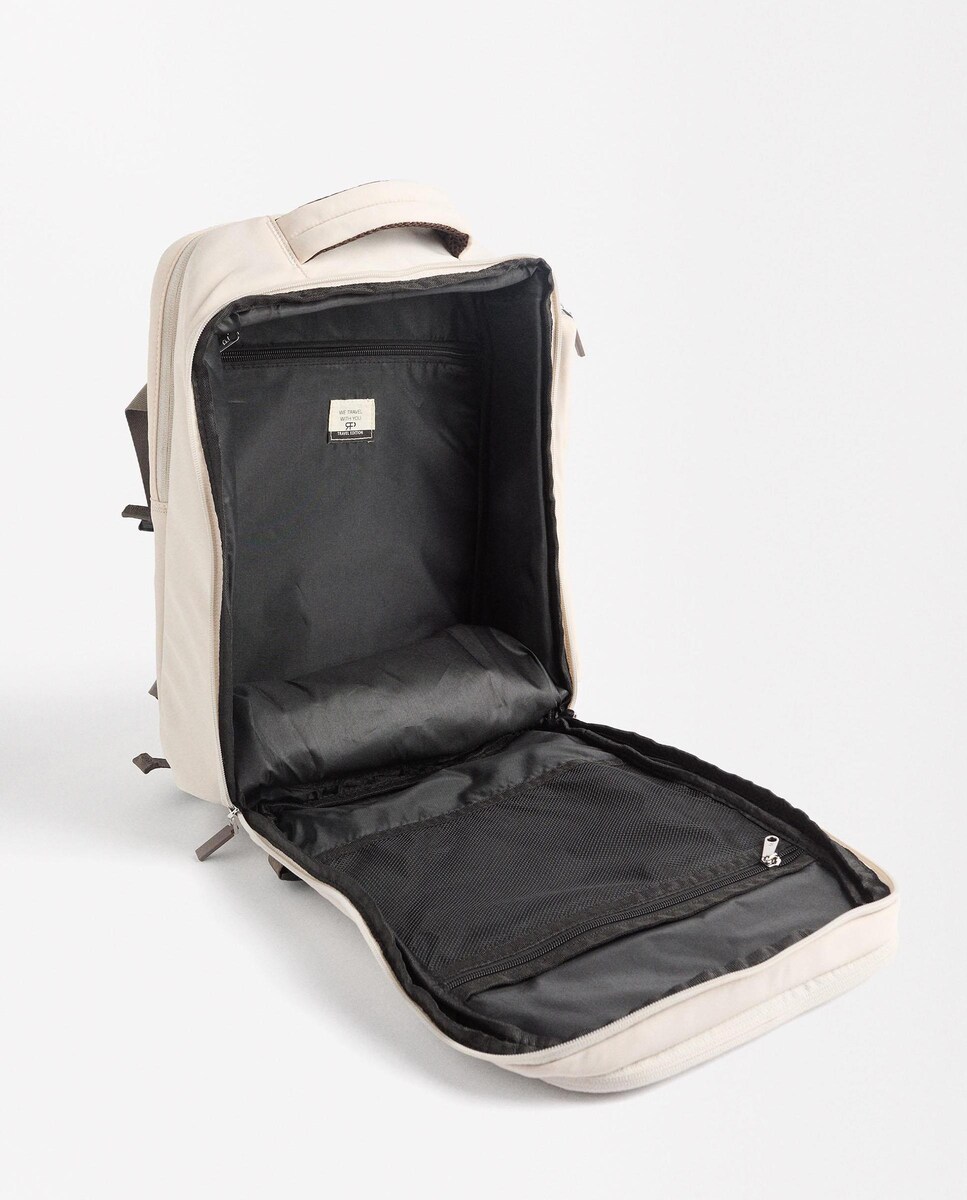 Mochila de mujer de viaje de cabina con varios compartimentos y