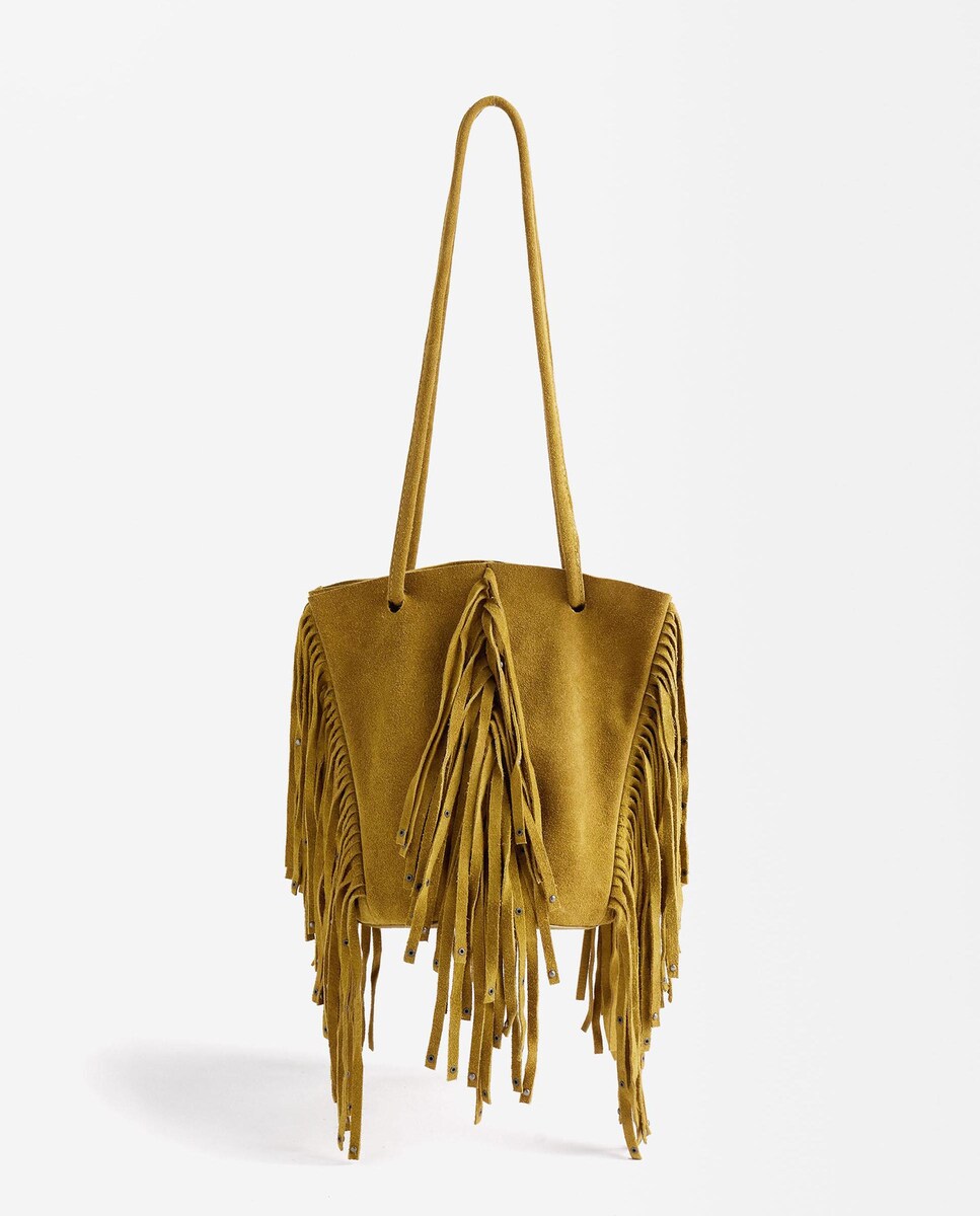 Suede Bolso Parfois Granate Bolso Flecos Parfois Bolso De Fiesta