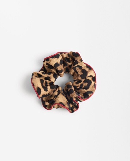 Goma para el pelo grueso con estampado animal print