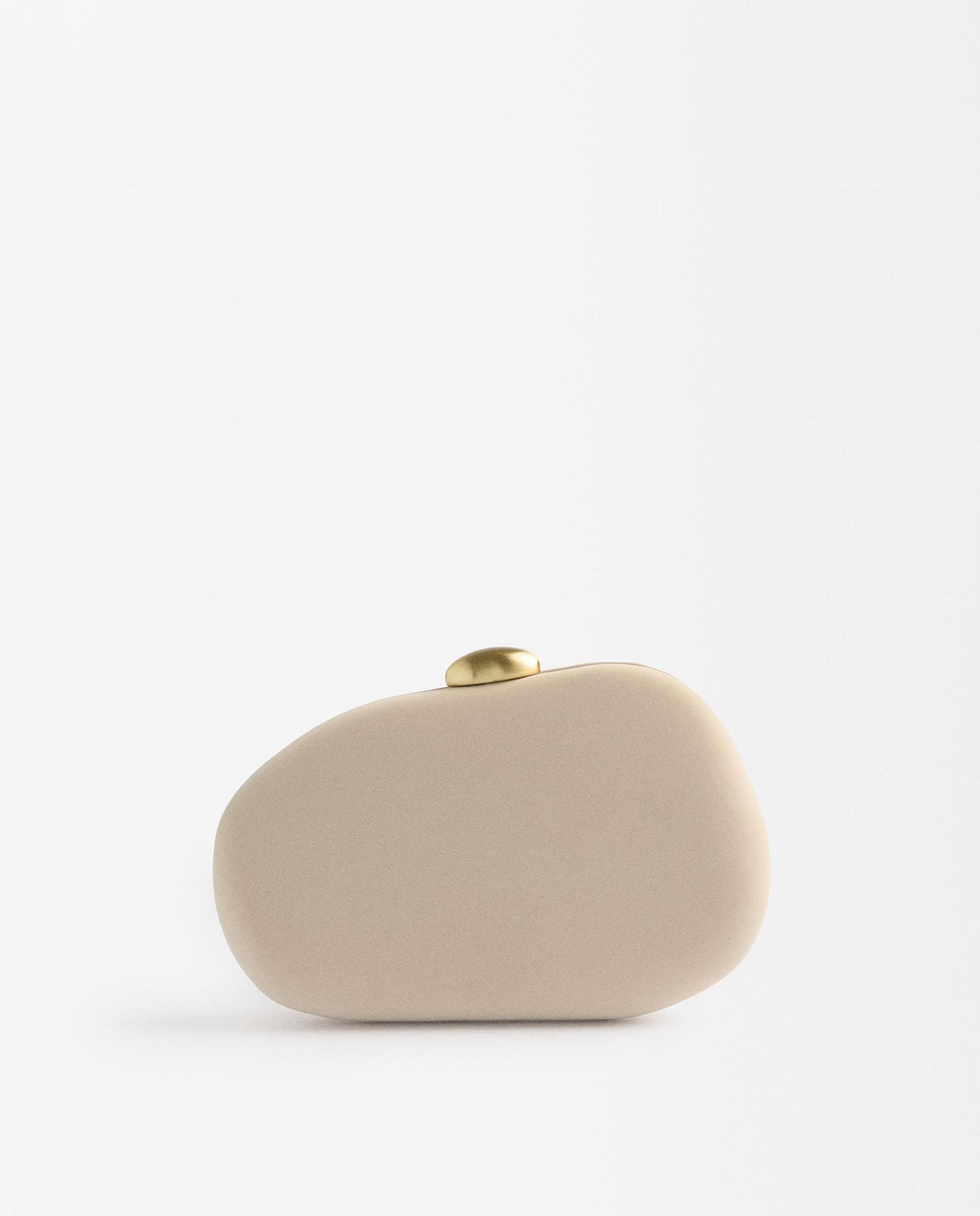 Parfois - Bolso de fiesta convertible a bandolera estilo Clutch con cierre de botón en liso.