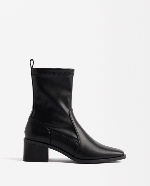 Imagen 0 de Botines de mujer con elásticos y tacón de bloque