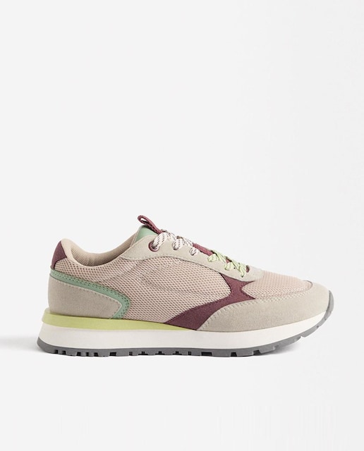 Imagen 0 de Zapatillas deportivas de mujer con texturas a contraste