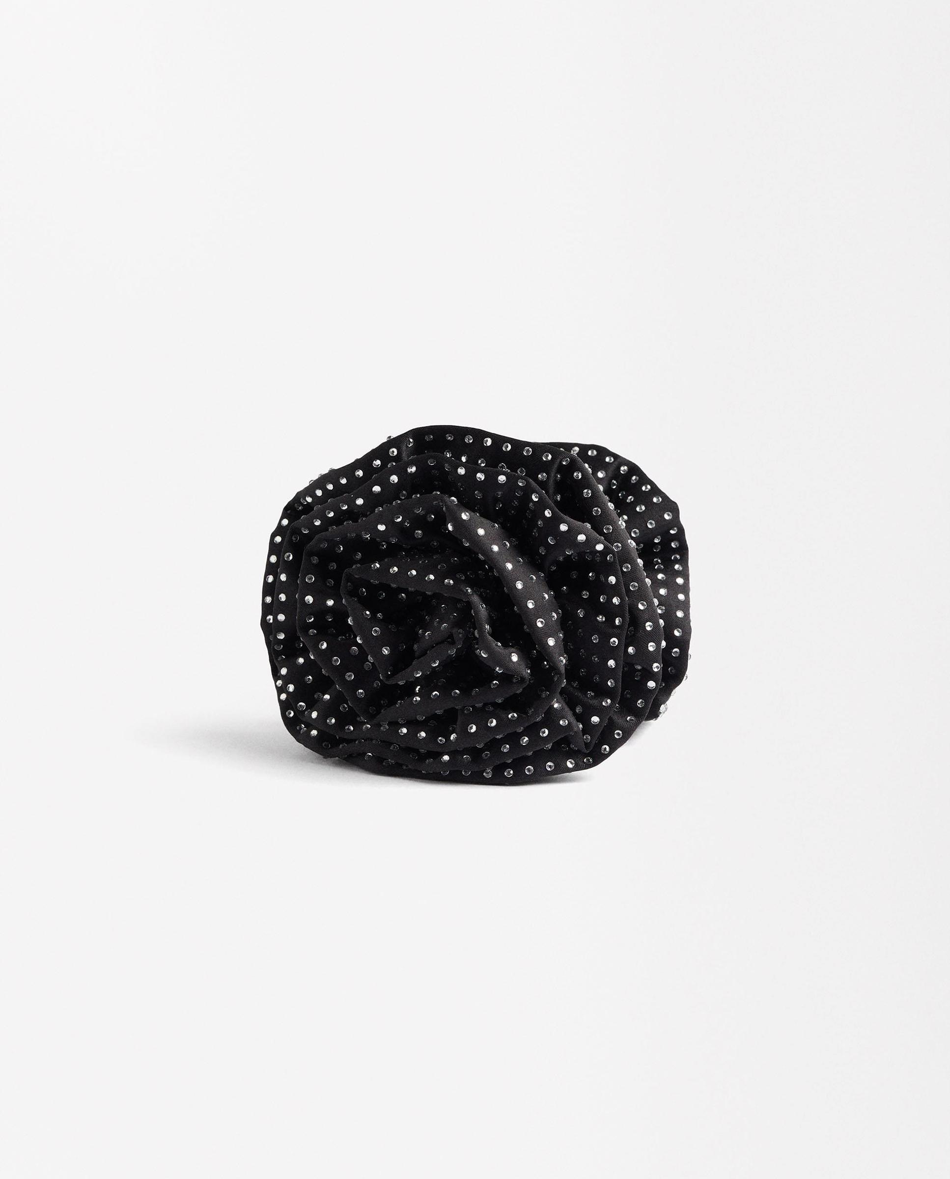 Pinza para el pelo con strass en liso