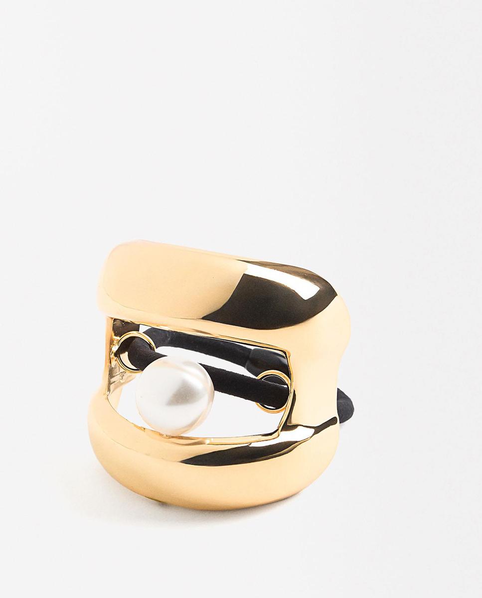 Parfois - Goma para el pelo con perla decorativa en liso.