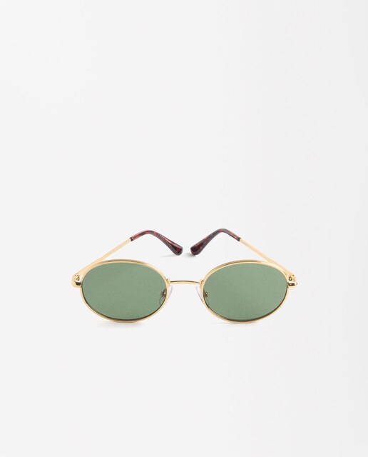 Imagen 0 de Gafas de sol de mujer Parfois con protección UV y forma redonda en dorado