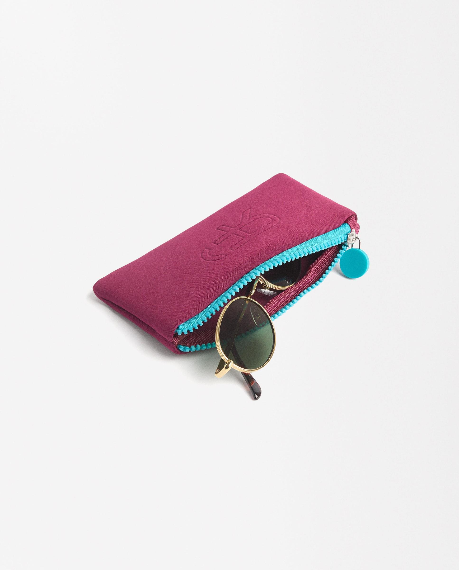 Gafas de sol de mujer con protección uv y forma redonda en dorado - Parfois - Oro Oro-4