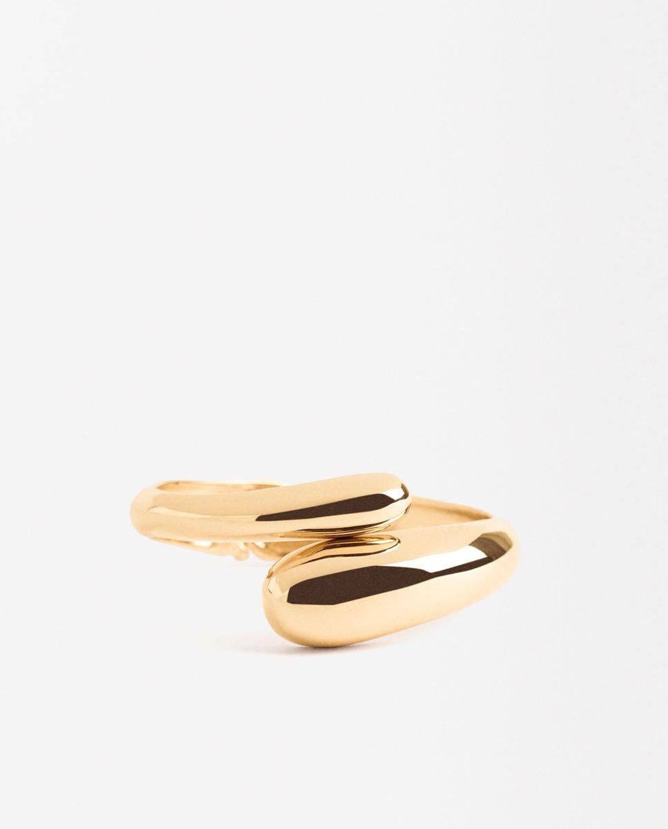 Pulsera rígida entrelazada en dorado - Parfois - Oro Oro-1