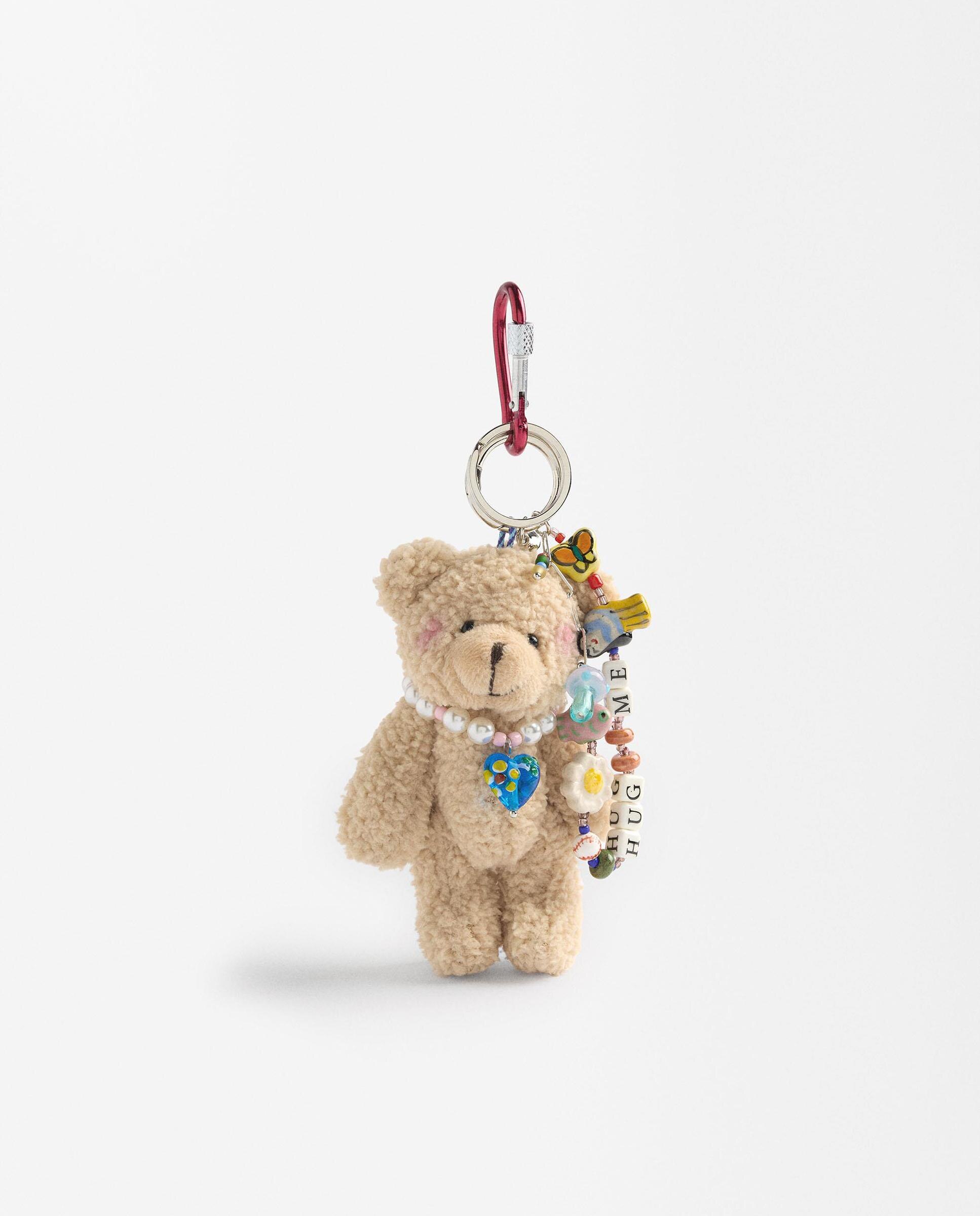 Llavero con oso de peluche en varios colores - Parfois - Beige Beige-1