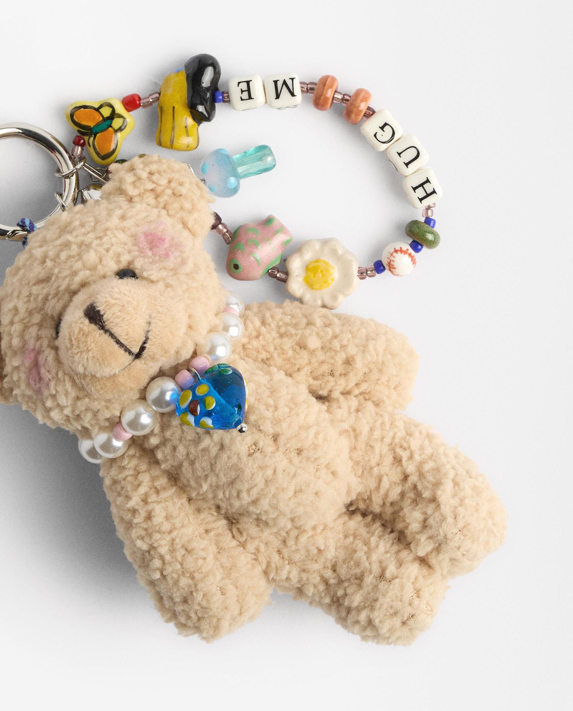 Llavero con oso de peluche en varios colores - Parfois - Beige Beige-2