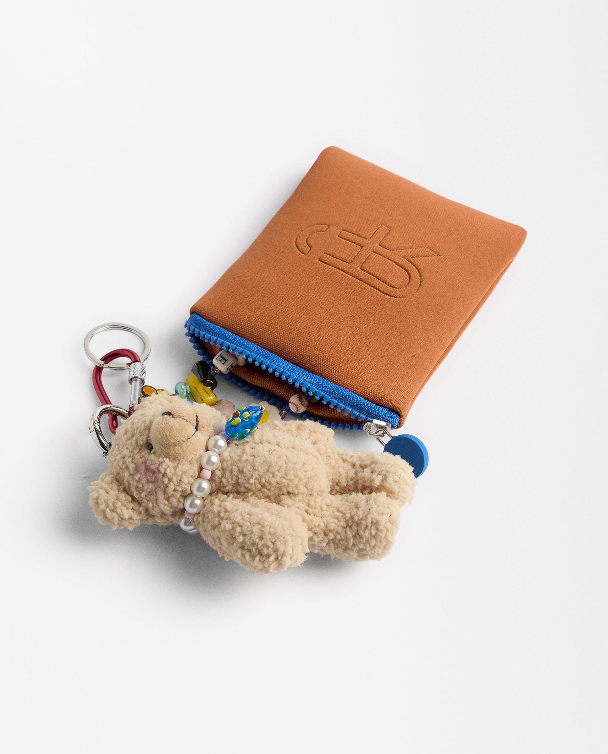 Llavero con oso de peluche en varios colores - Parfois - Beige Beige-3