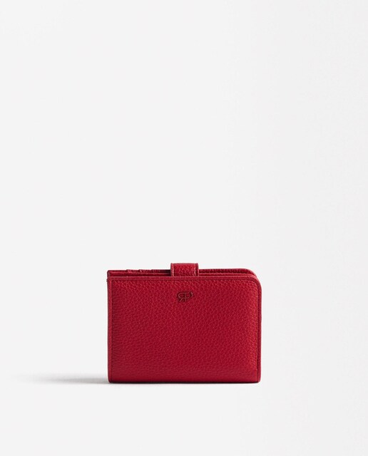 Imagen 0 de Cartera de mujer pequeña con solapa en liso