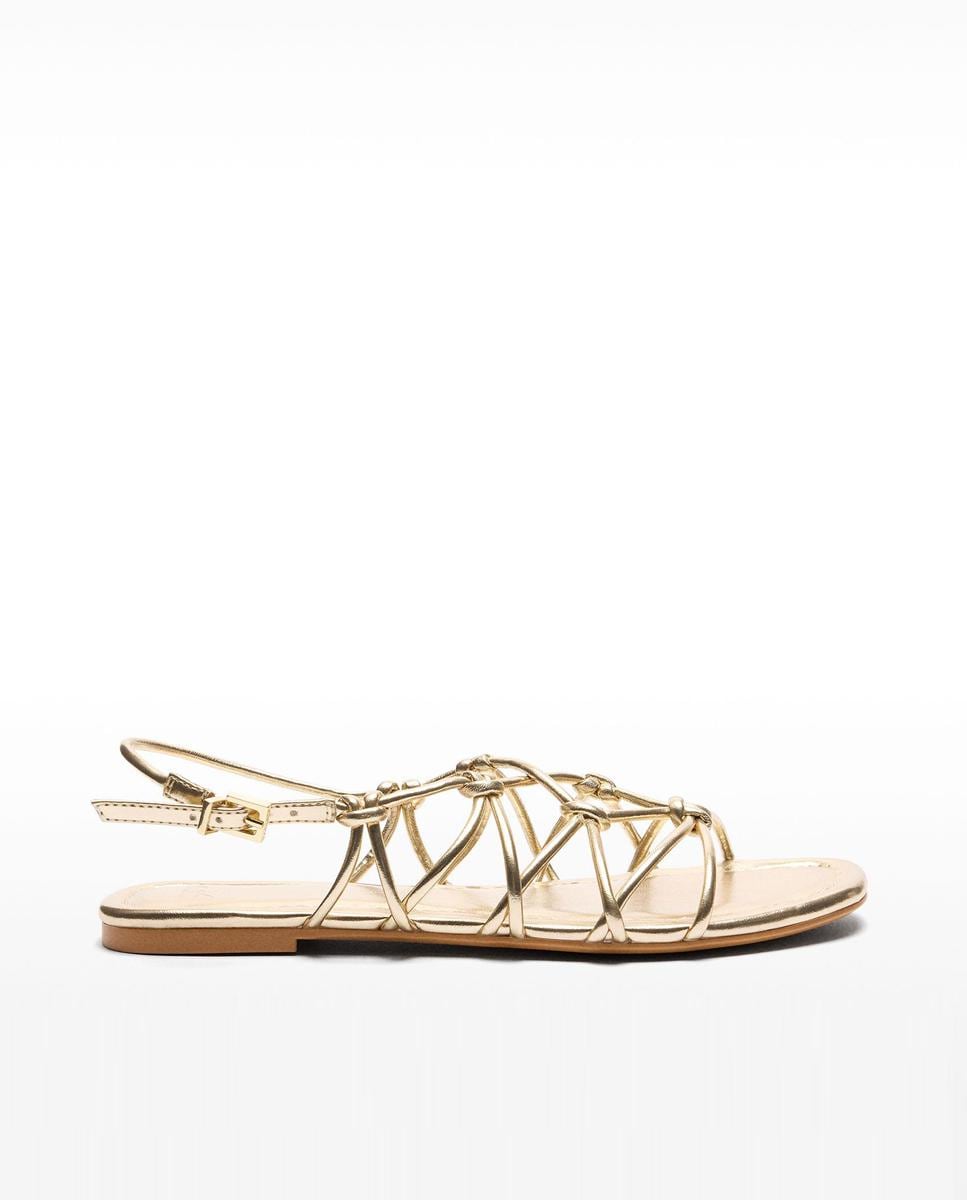 Moda Sandalias Planas Doradas El Corte Ingles Sandalias Planas De