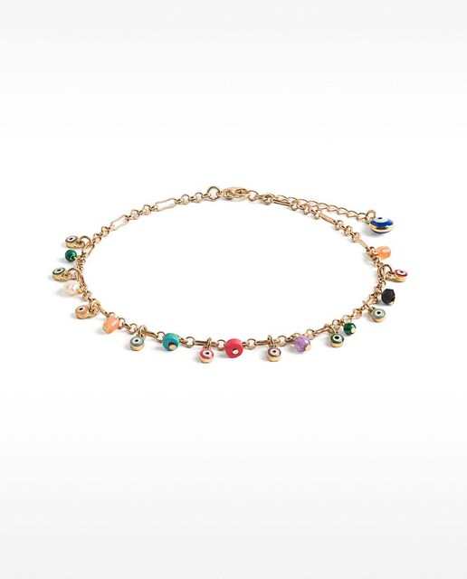 Imagen 0 de Pulsera tobillera con cuentas y charms decorativos
