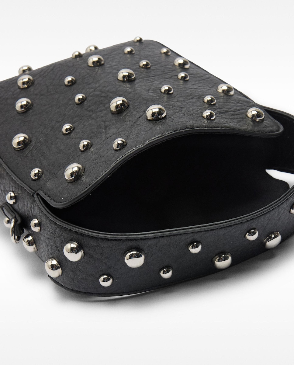 Bolso Clutch Parfois Bolso Negro Tachuelas Bolso Negro Tachuelas