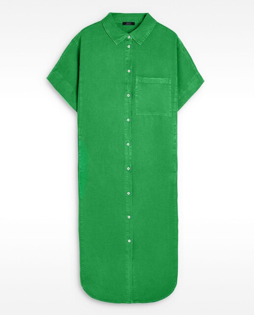 Imagen 0 de Vestido camisero midi en liso