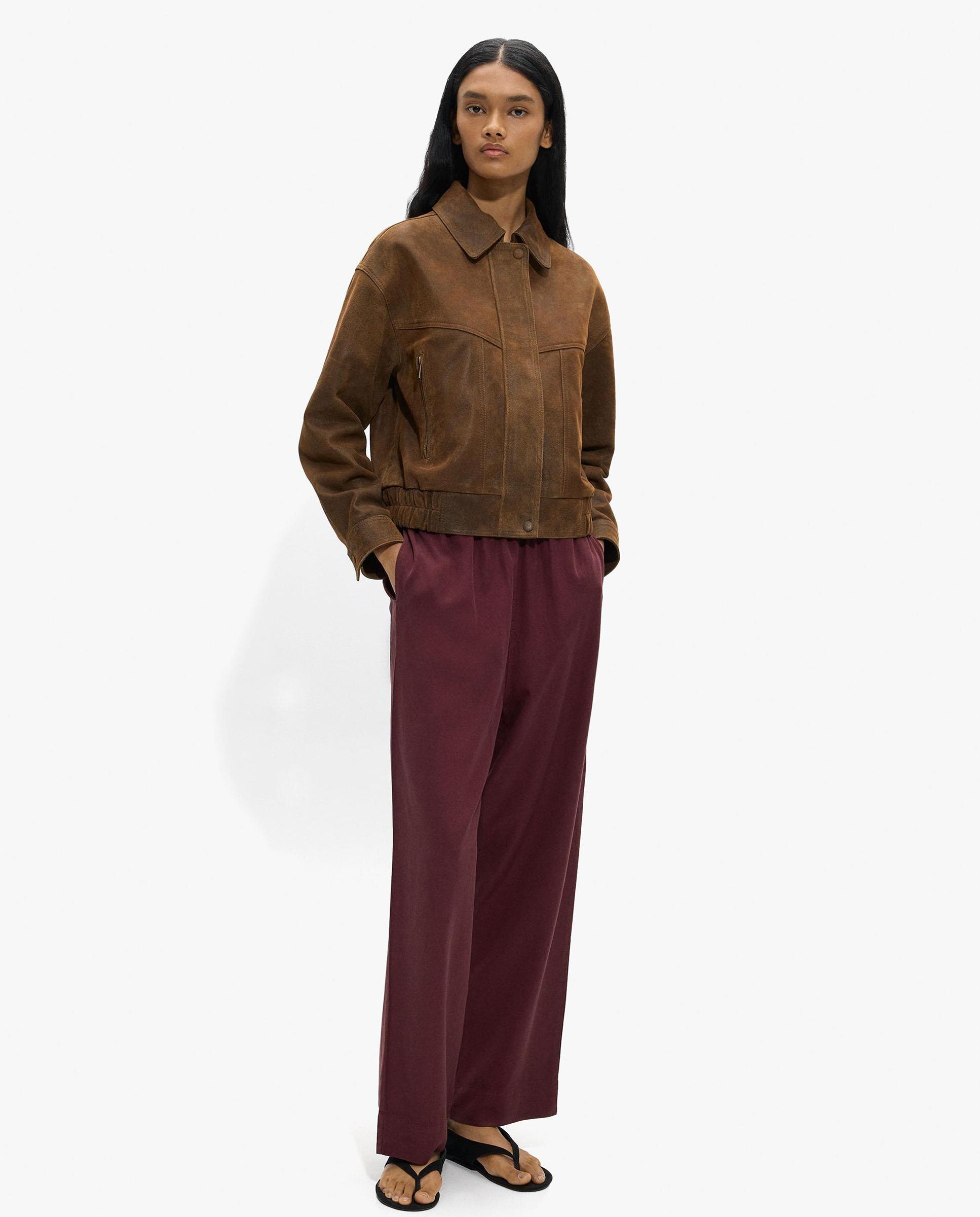 Parfois - Pantalones anchos de mujer 100% liocel con cintura elástica.