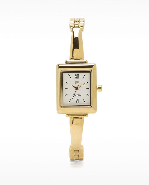 Imagen 0 de Reloj de mujer Parfois cuadrado con correa rígida en dorado