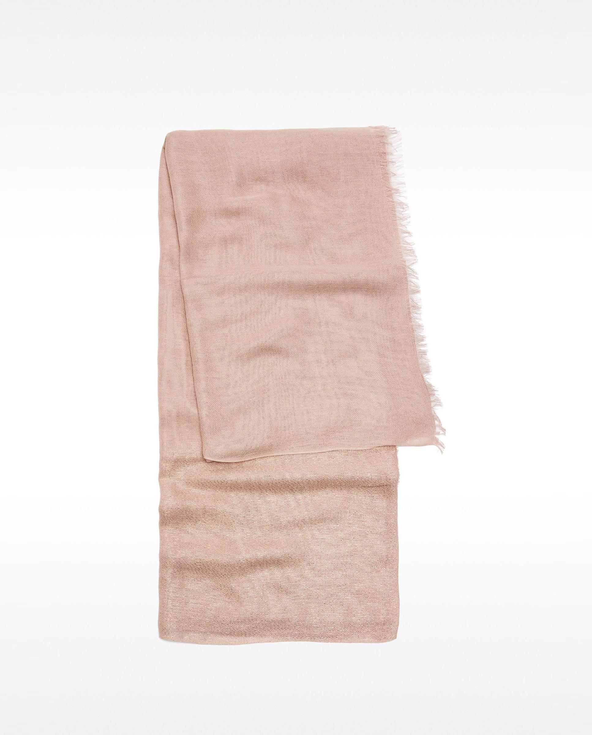 Imagen 1 de Pañuelo con pespuntes en liso - Parfois - Rosa claro Rosa claro