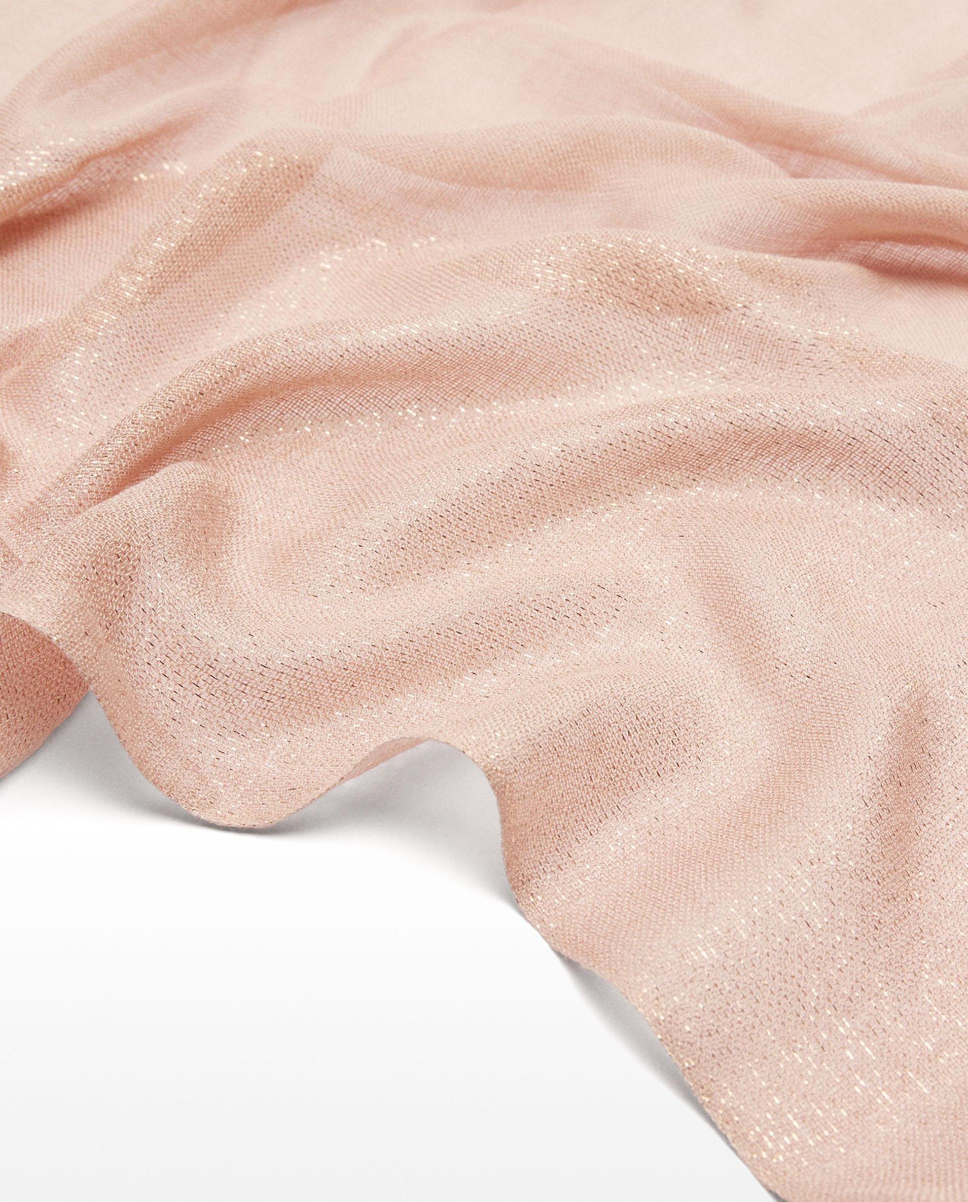 Imagen 2 de Pañuelo con pespuntes en liso - Parfois - Rosa claro Rosa claro