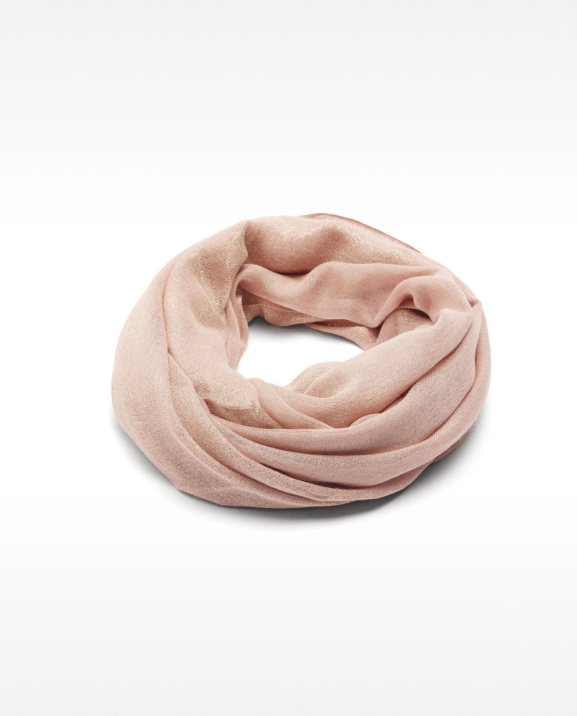 Imagen 3 de Pañuelo con pespuntes en liso - Parfois - Rosa claro Rosa claro