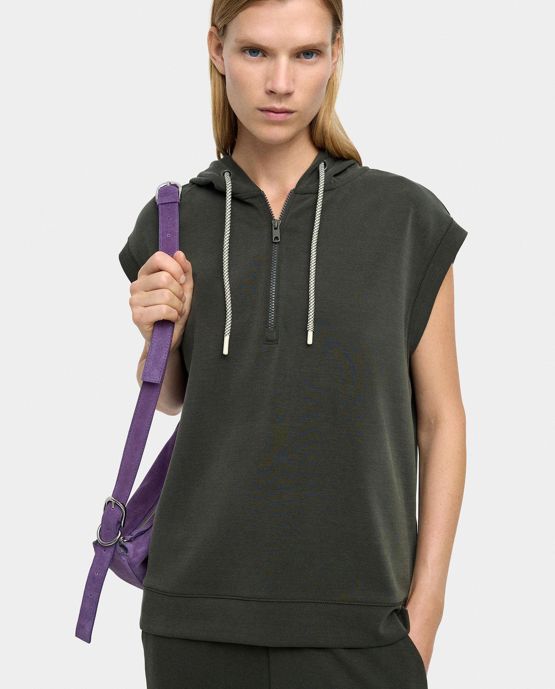 Parfois - Sudadera de mujer con capucha y cordón ajustable.