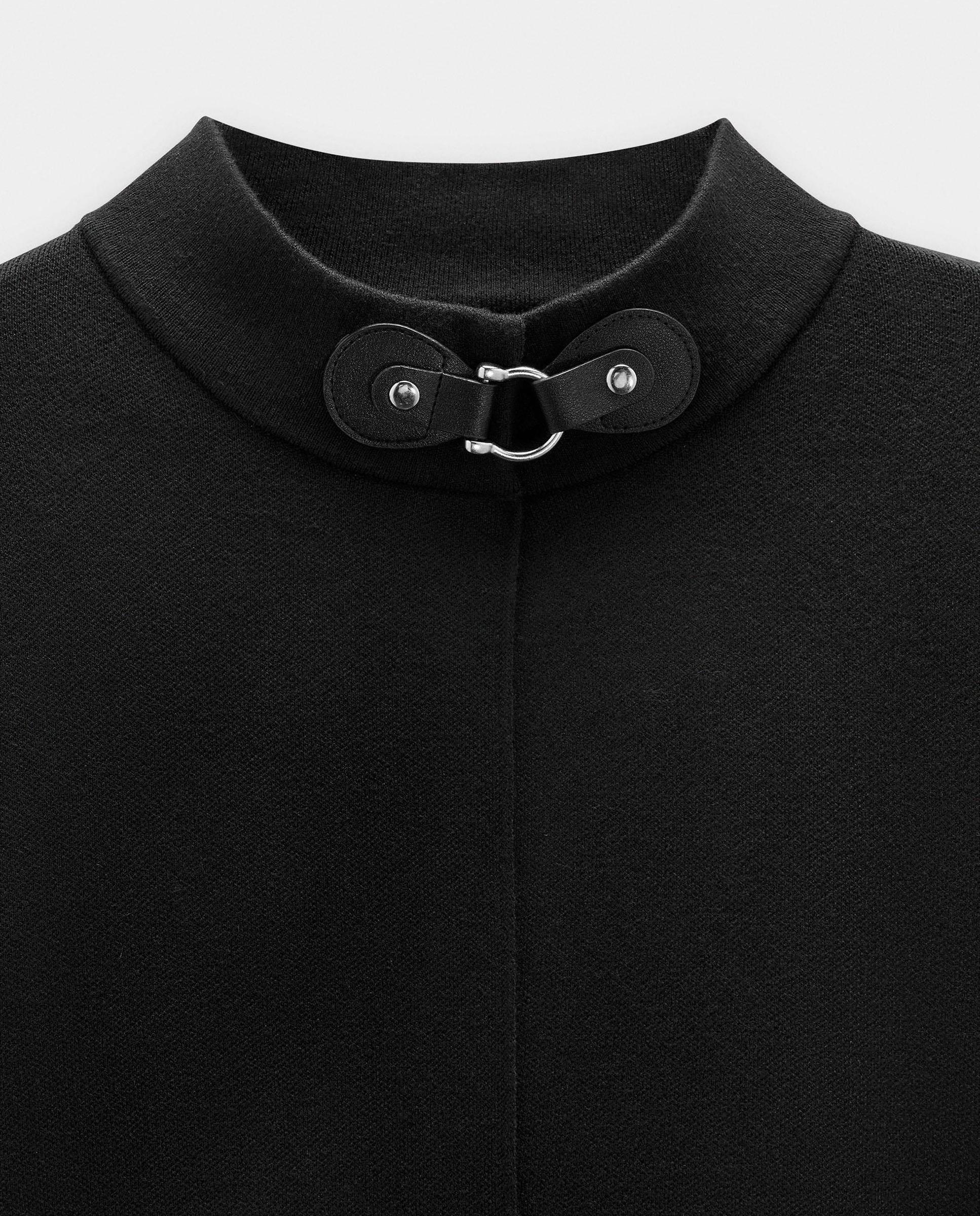 Imagen 2 de Capa de fiesta de mujer estilo poncho de punto con cuello alto en liso - Parfois - Negro Negro