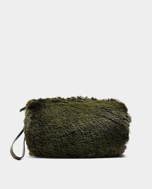 Imagen 0 de Bolso de fiesta The Book Club convertible a bandolera con pelito en liso