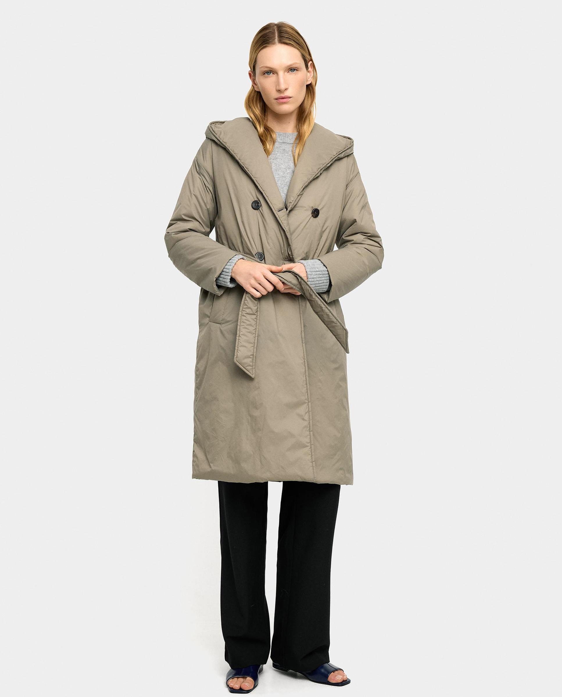 Parfois - Plumífero de mujer con cinturón ajustable y bolsillos.
