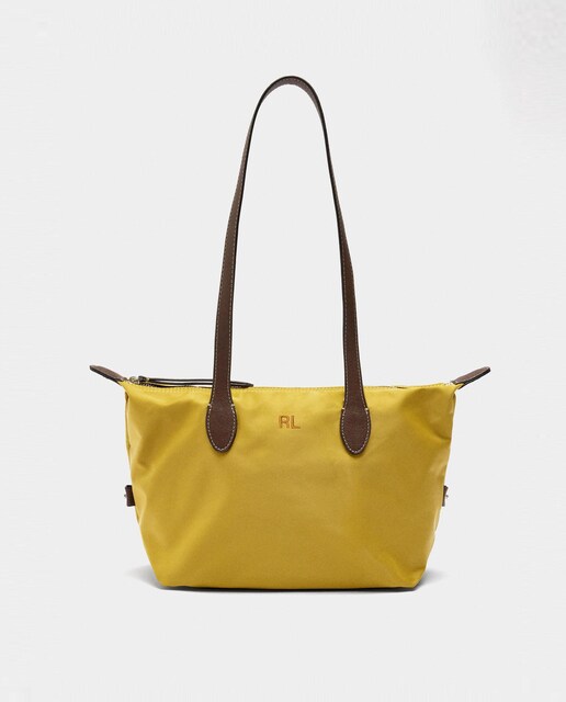 Imagen 0 de Bolso de mano estilo tote multiposición con cierre de cremallera en liso