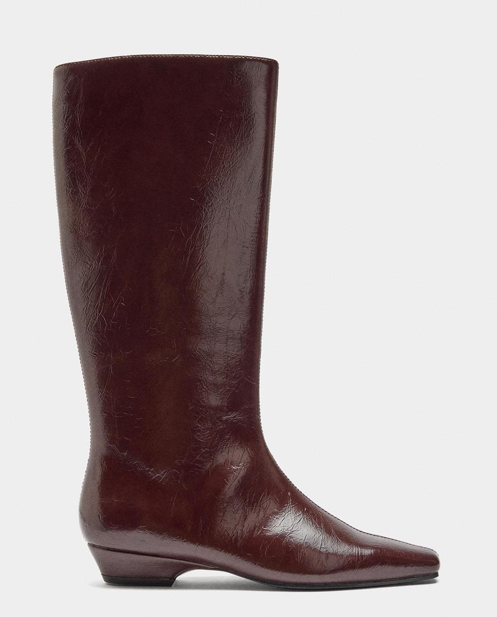 Parfois - Botas básicas de mujer con cierre de cremallera en liso.