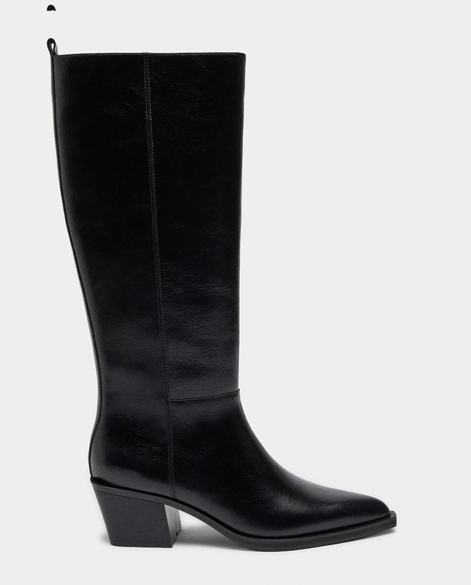 Parfois - Botas mosqueteras de mujer con punta afilada y cierre lateral.