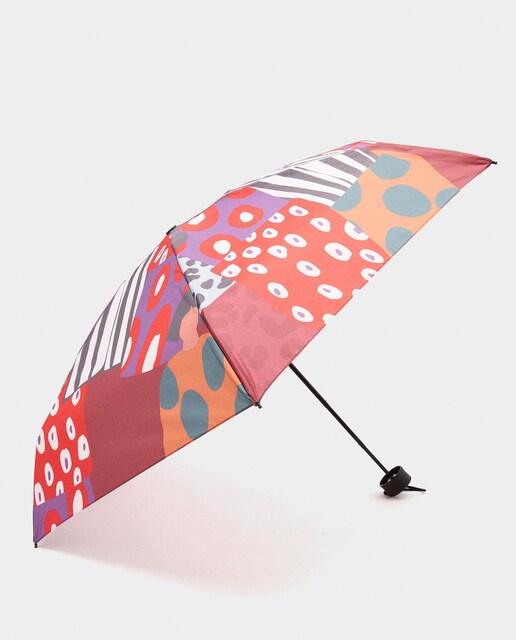 Imagen 0 de Paraguas pequeño con estampado geométrico