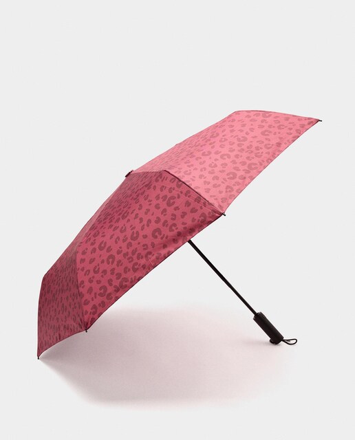 Imagen 0 de Paraguas pequeño con estampado animal print