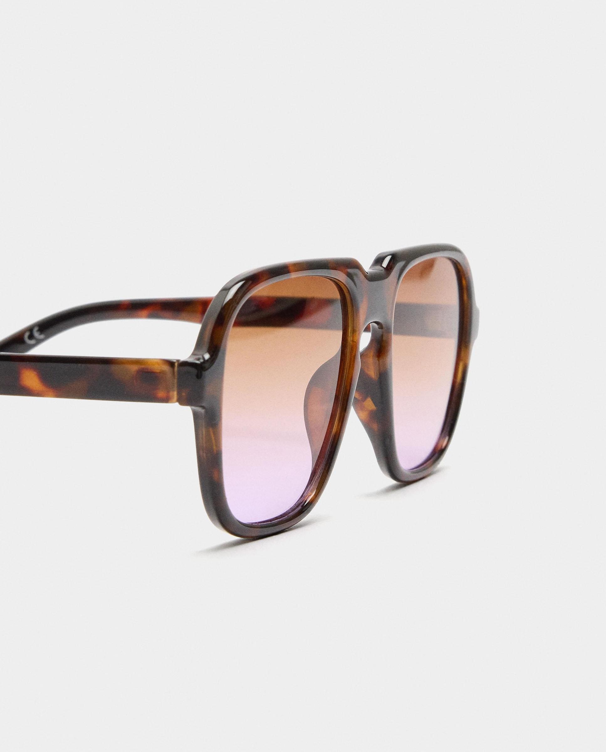 Gafas de sol de mujer con protección uv y forma redonda - Parfois - Marrón Marrón-3