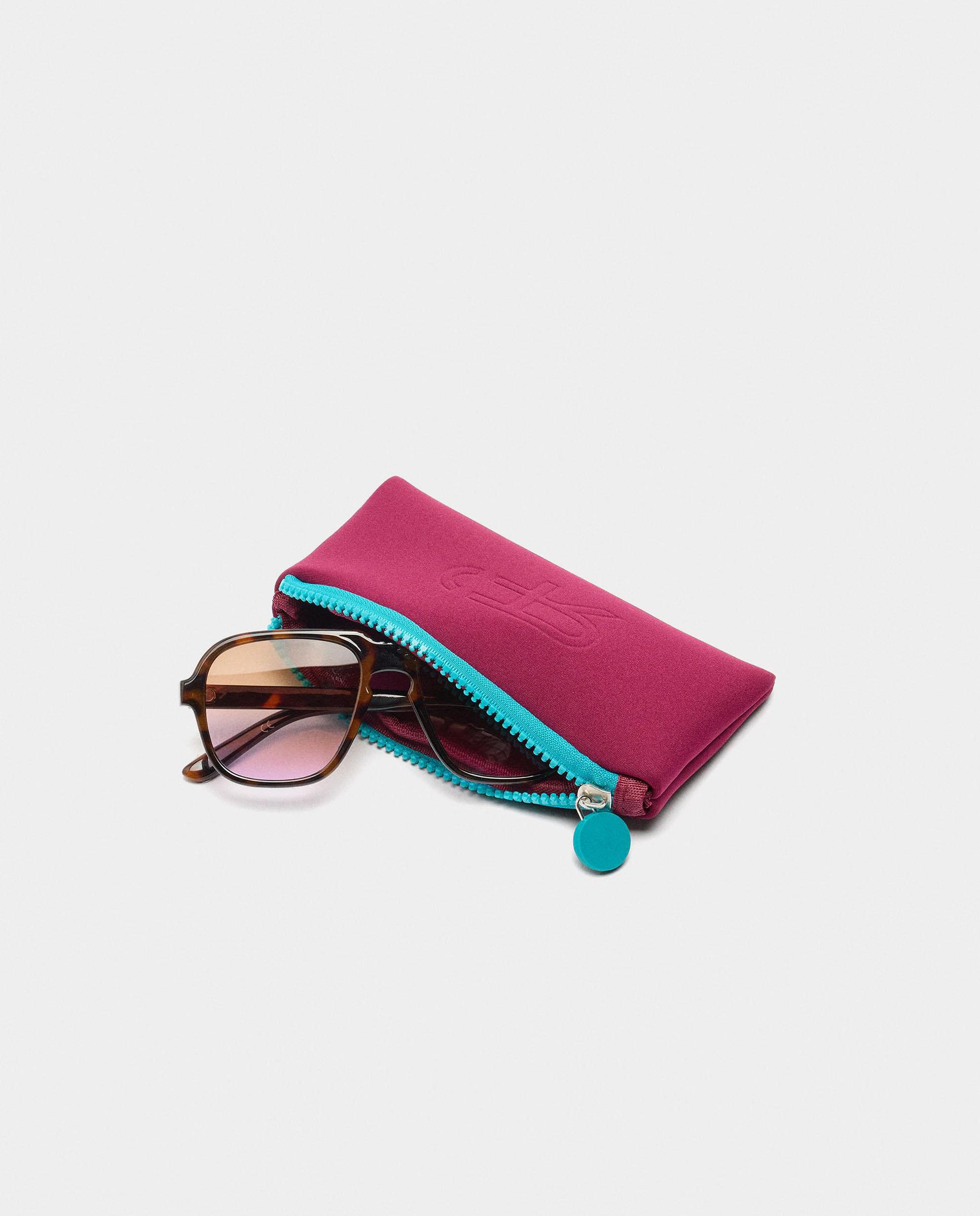 Gafas de sol de mujer con protección uv y forma redonda - Parfois - Marrón Marrón-4