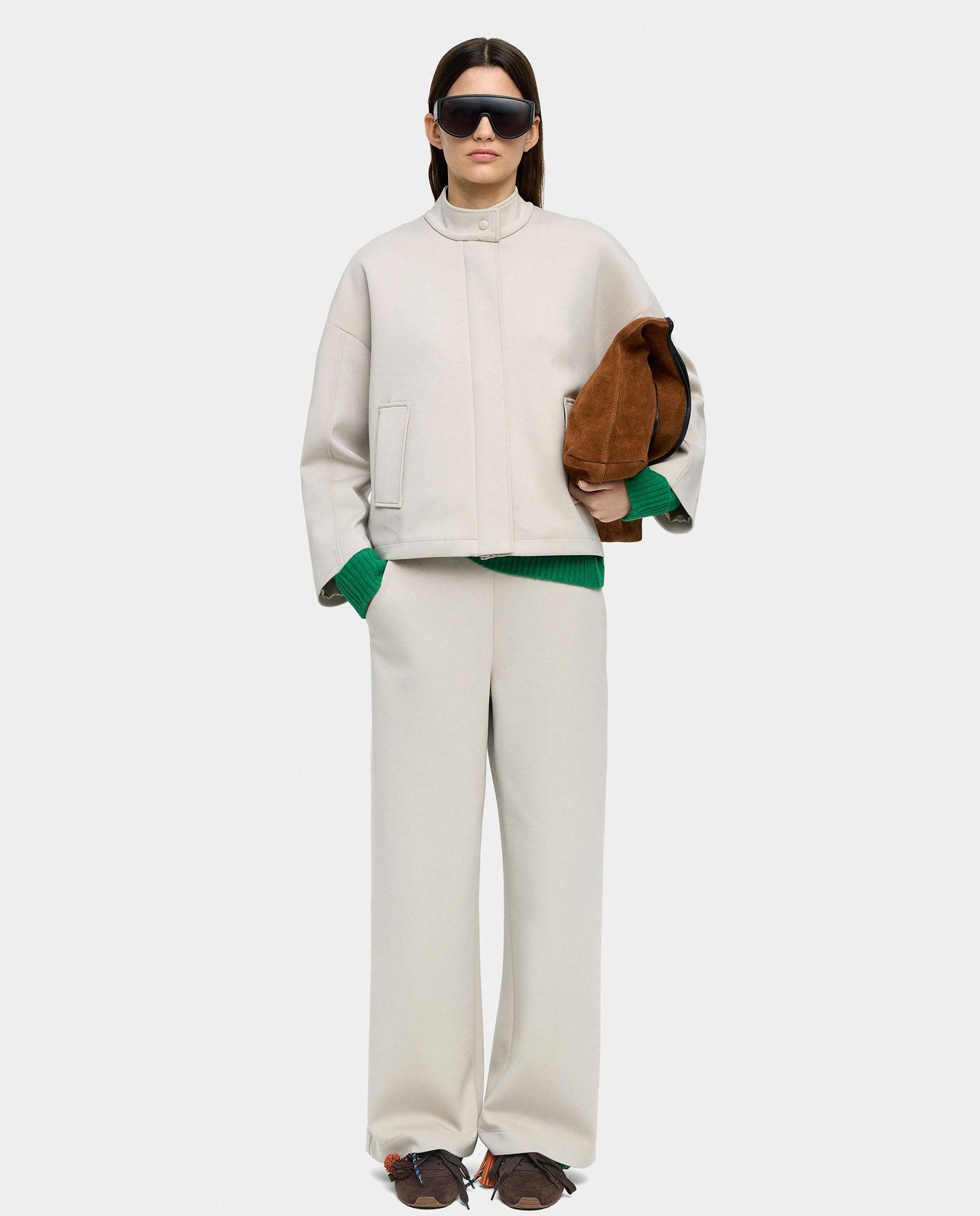 Parfois - Pantalón recto de mujer con cintura elástica en liso.