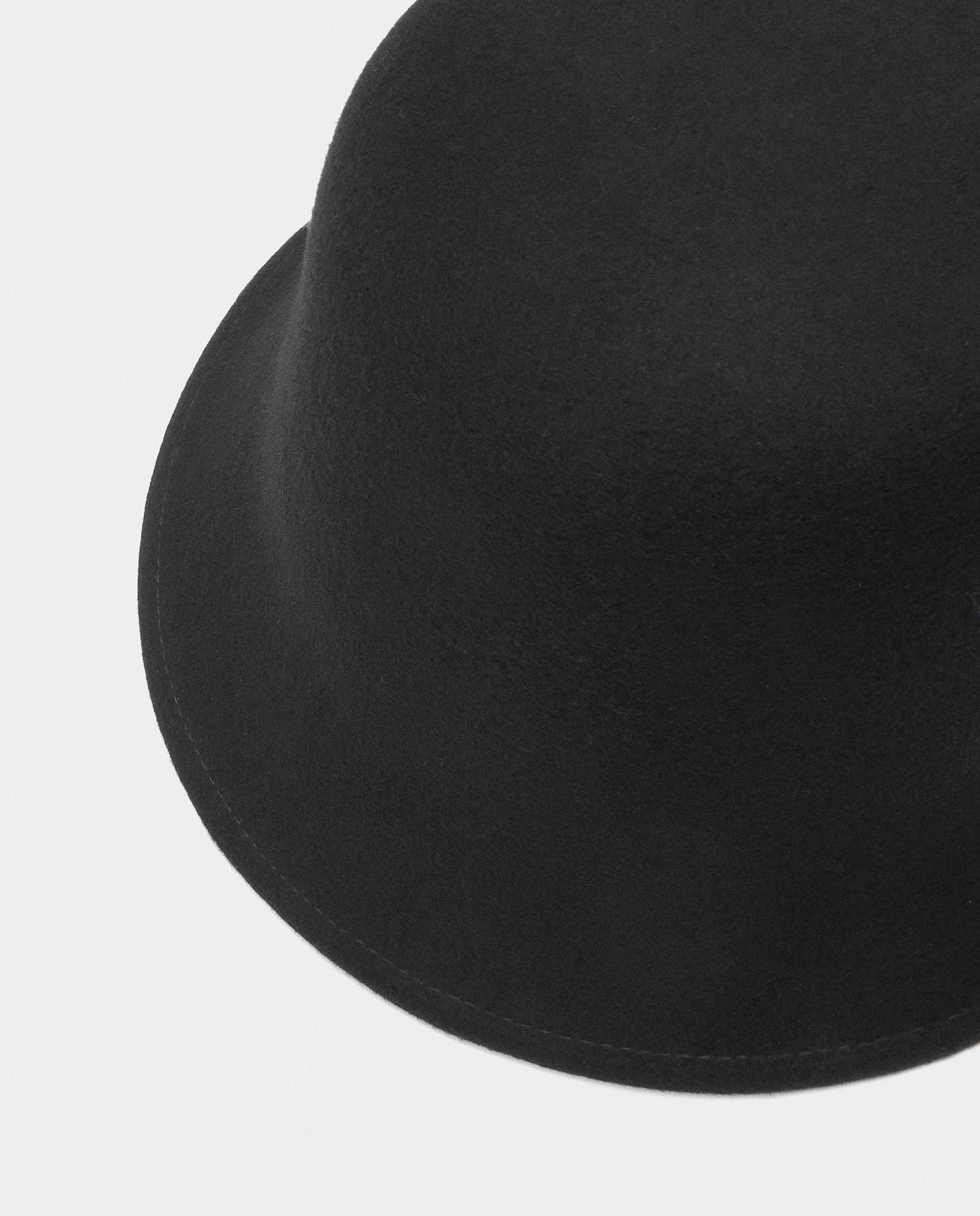 Sombrero de mujer 100% lana estilo bucket - Parfois - Negro Negro-3