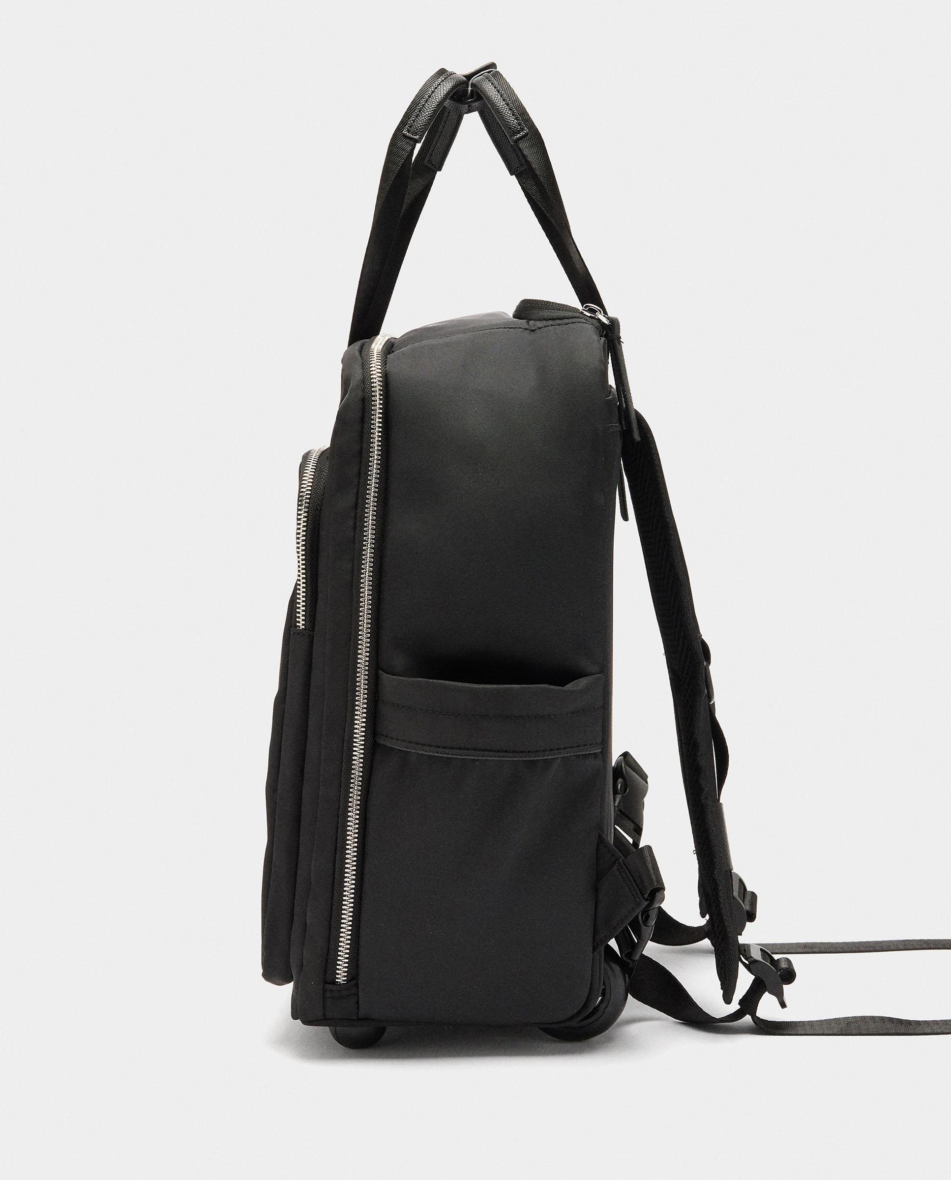 Mochila de mujer con cierre de cremallera en liso - Parfois - Negro Negro-3