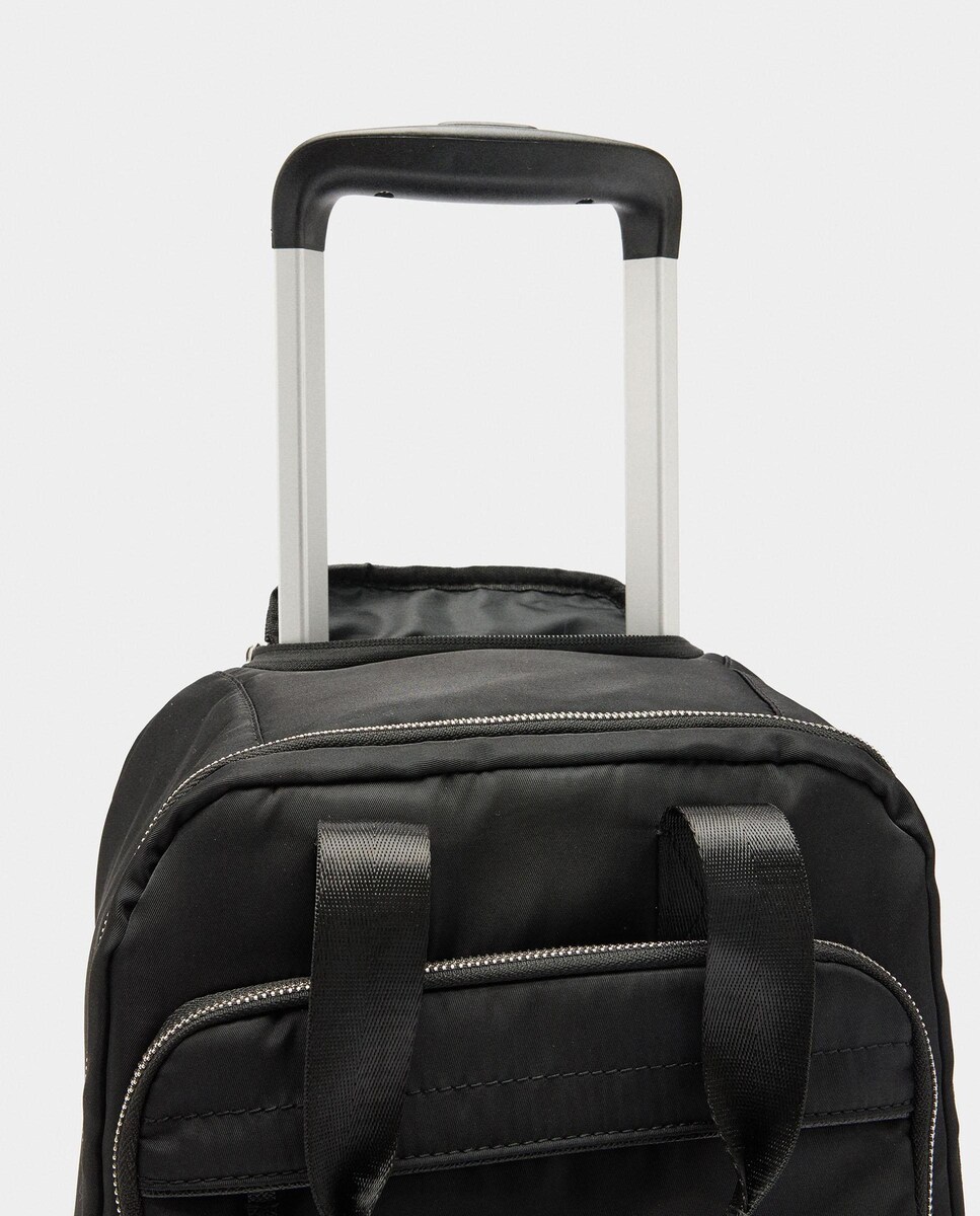 Mochila de viaje convertible a trolley con cierre de cremallera en