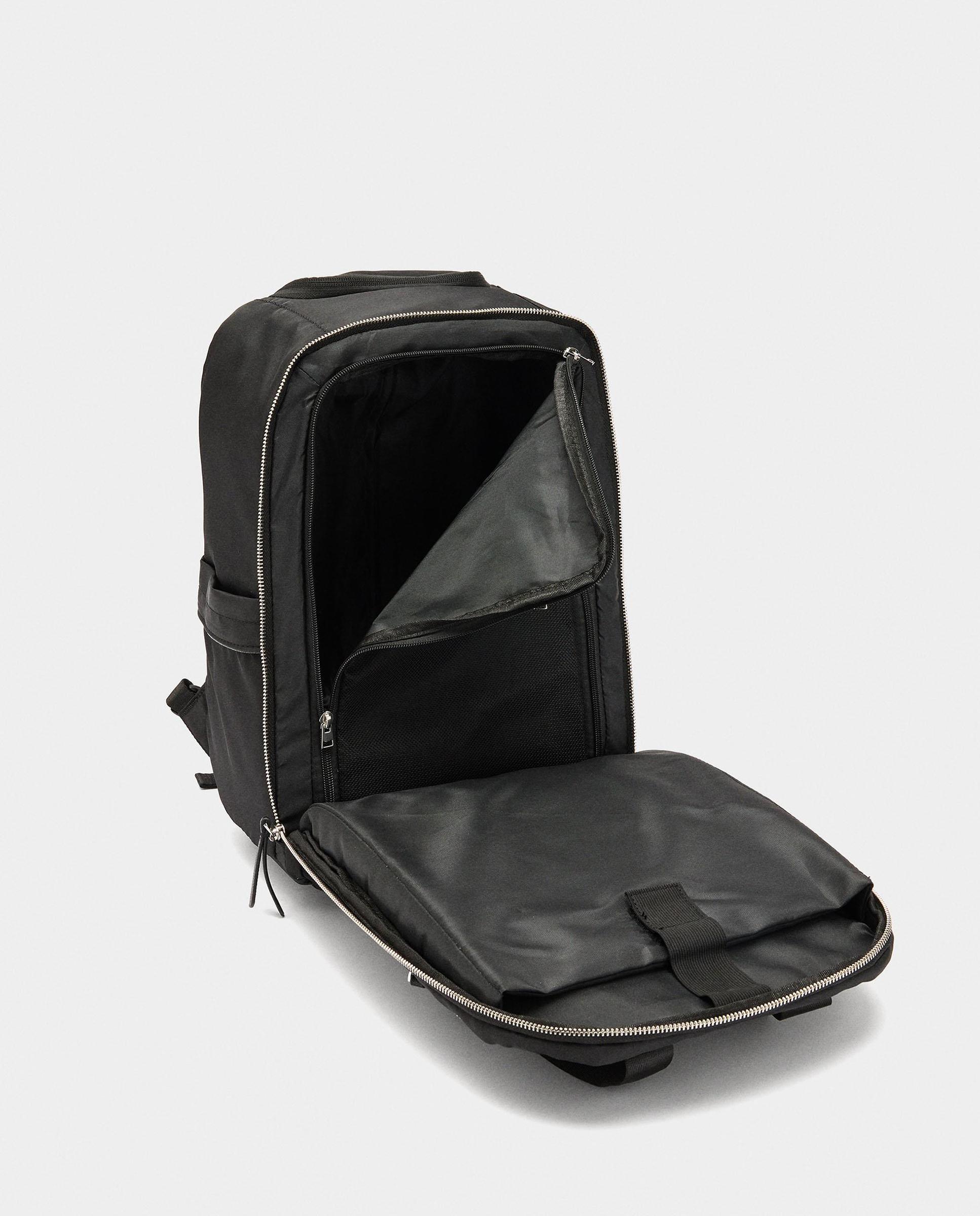 Mochila de mujer con cierre de cremallera en liso - Parfois - Negro Negro-5