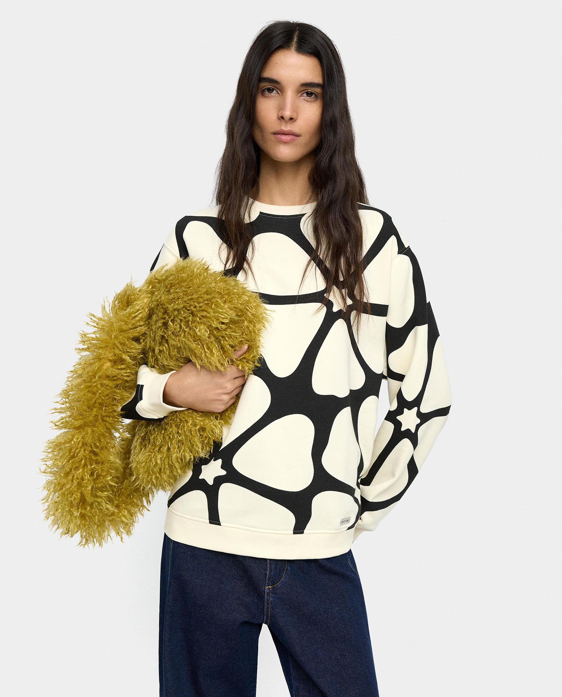 Parfois - Sudadera de mujer sin capucha con estampados.