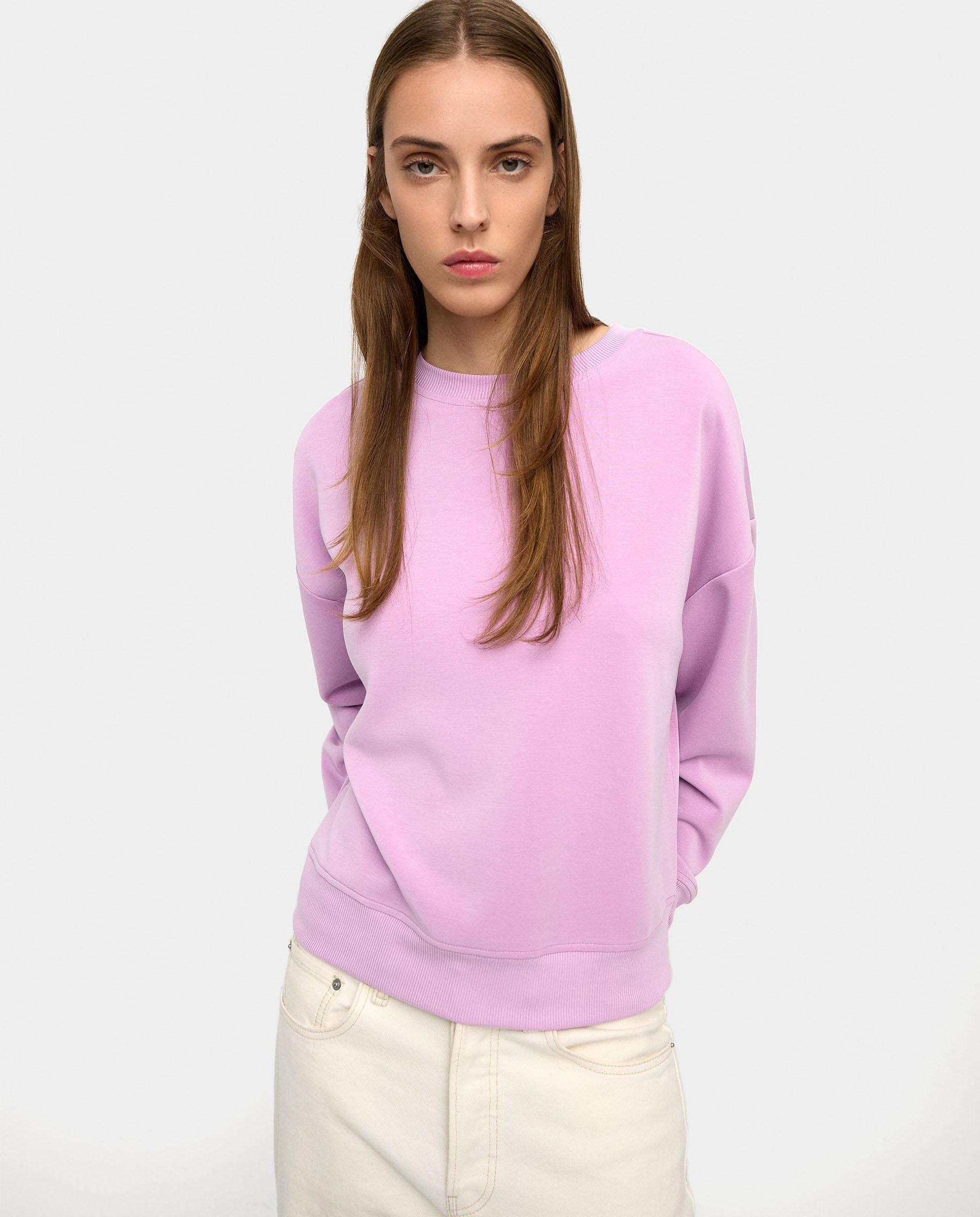 Parfois - Sudadera de mujer estilo oversize en liso.