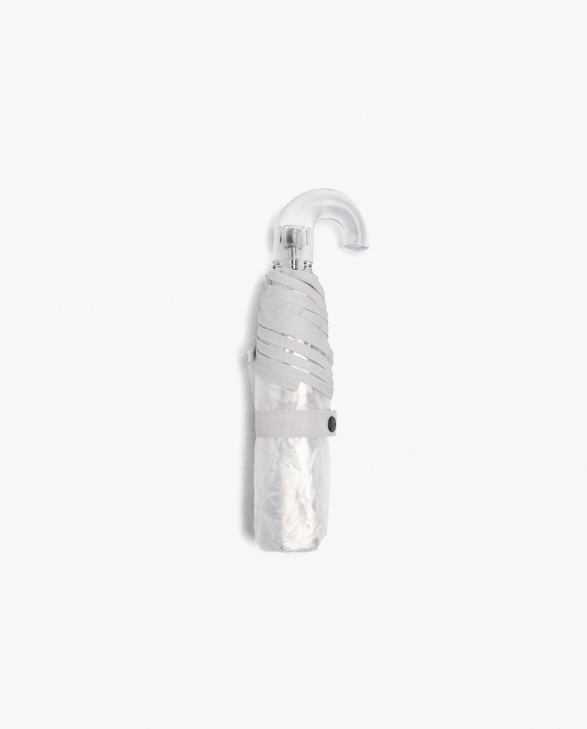 Paraguas pequeño en liso - Parfois - Blanco Blanco-2