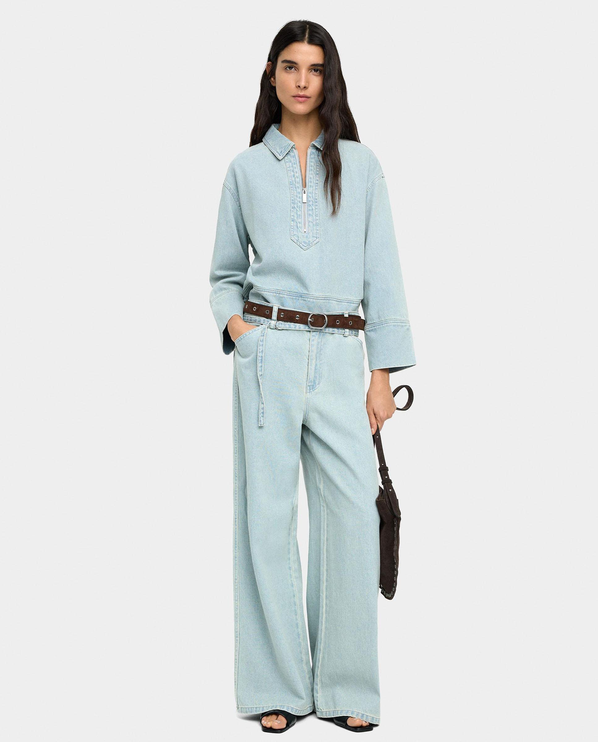 Parfois - Vaquero campana de mujer con bolsillos en liso.