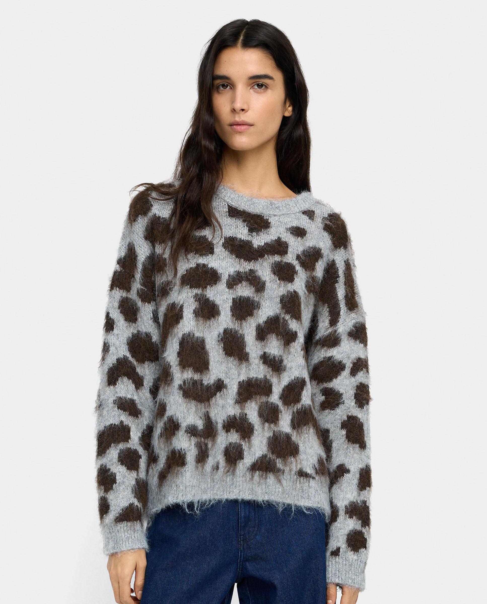 Parfois - Jersey de mujer de punto con estampado animal print.