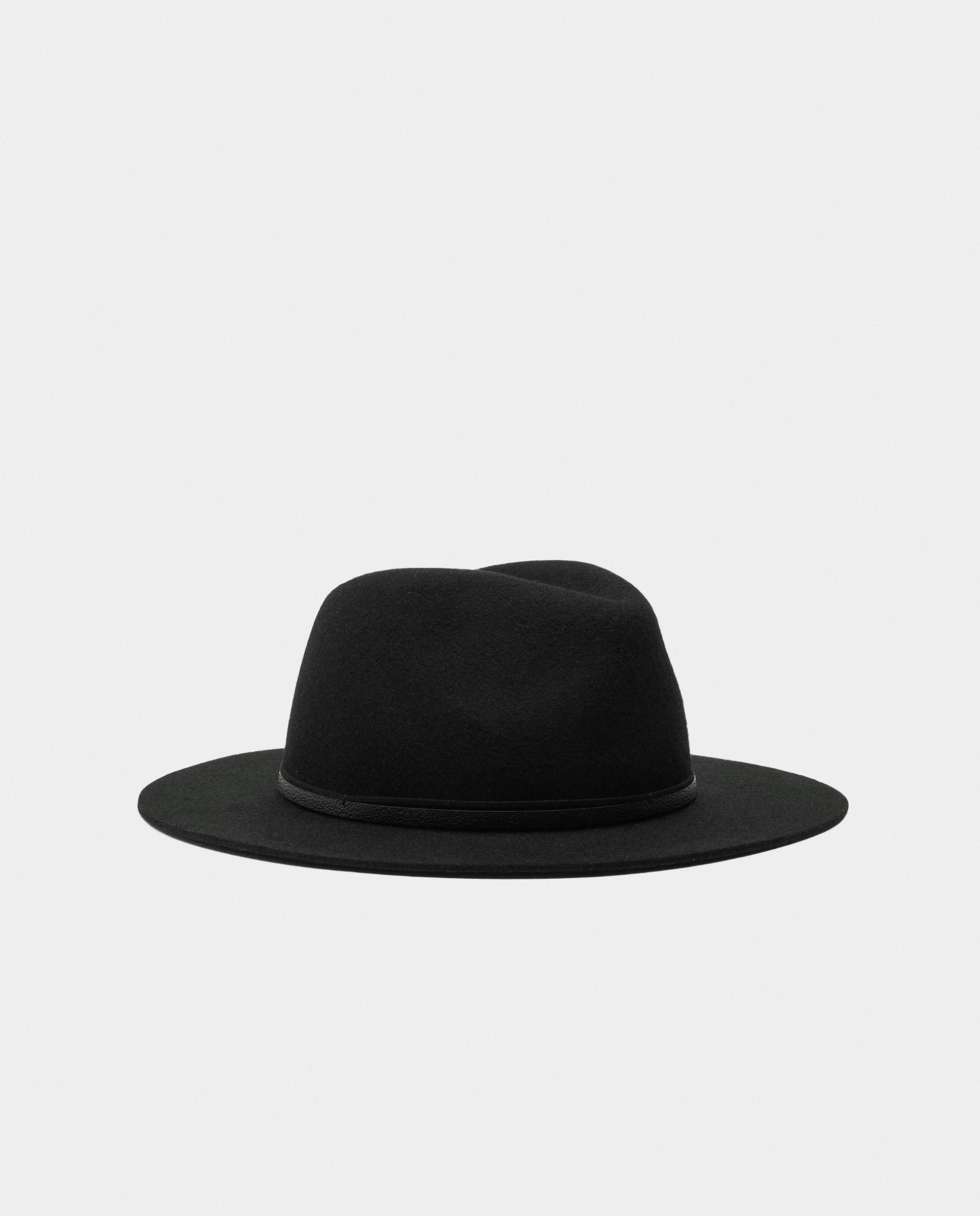 Sombrero de mujer 100% lana con tira decorativa - Parfois - Negro Negro-2
