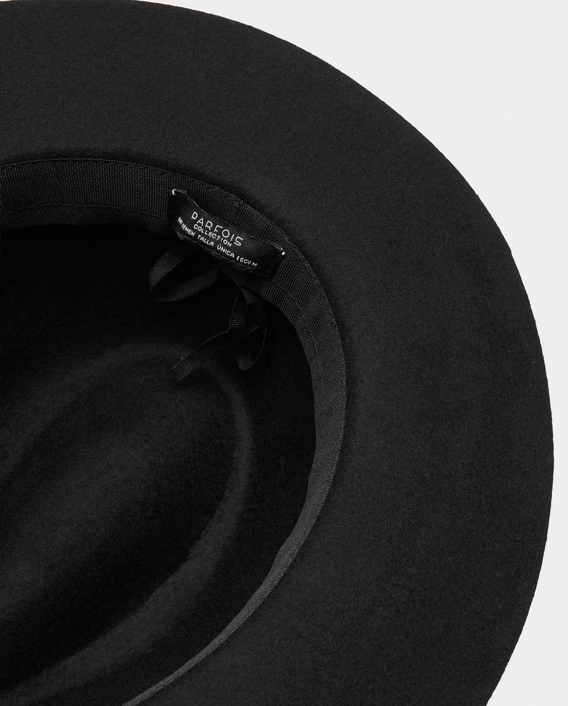 Sombrero de mujer 100% lana con tira decorativa - Parfois - Negro Negro-5
