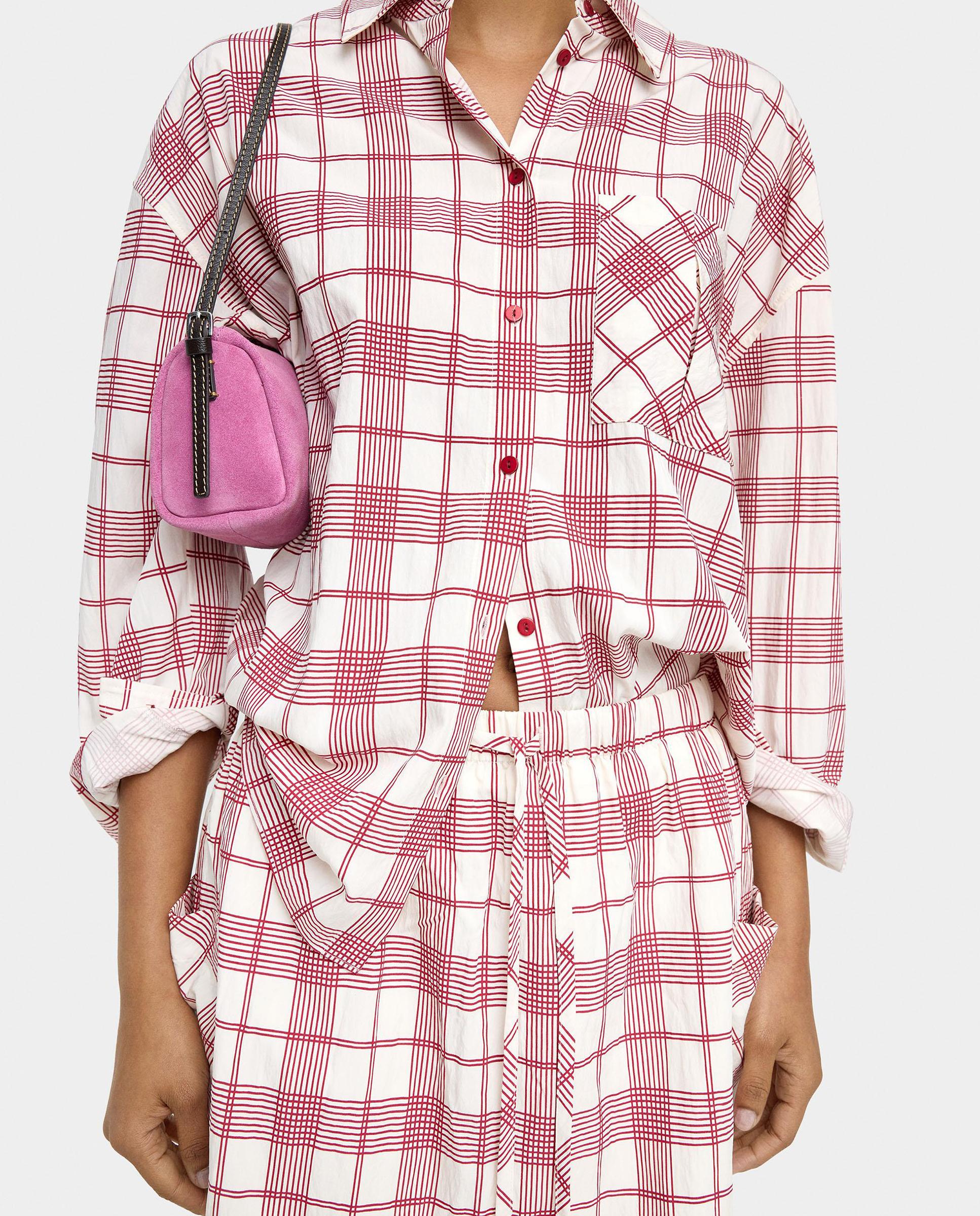 Parfois - Camisa de mujer de manga larga con estampado vichy.
