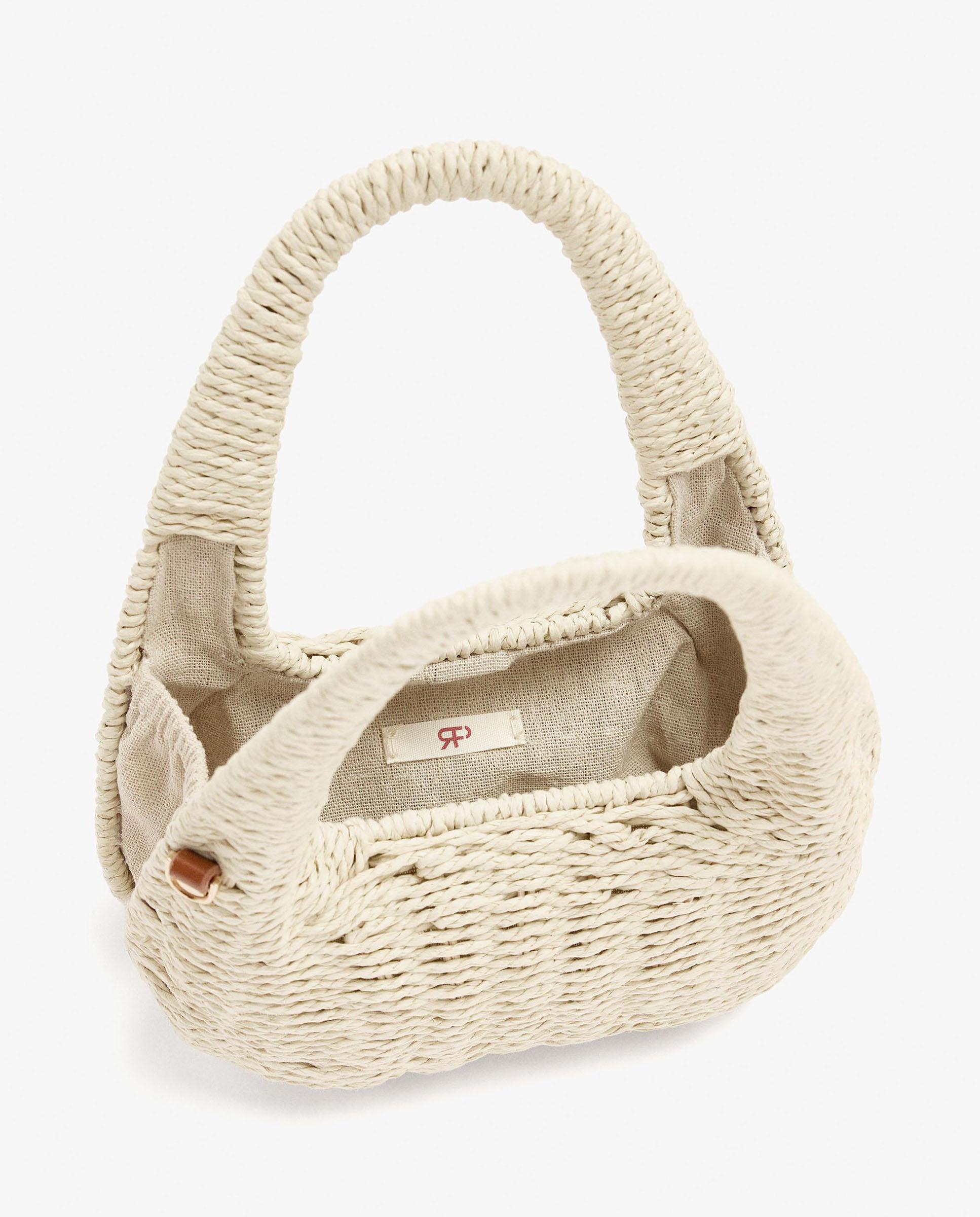 Bolso de mano convertible a bandolera rígido con cierre de imán en liso - Parfois - Blanco Blanco-4