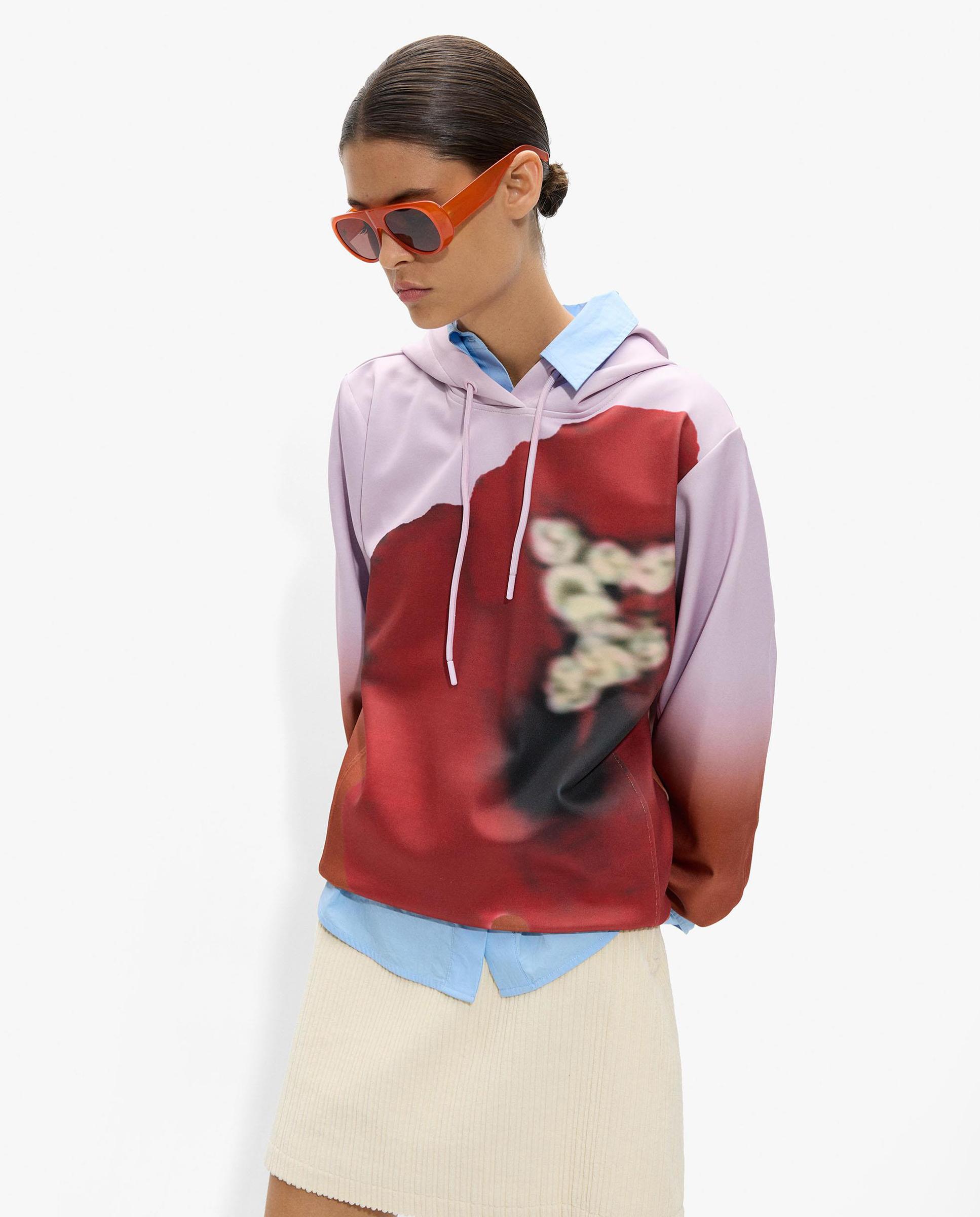 Parfois - Sudadera de mujer con capucha y estampados.